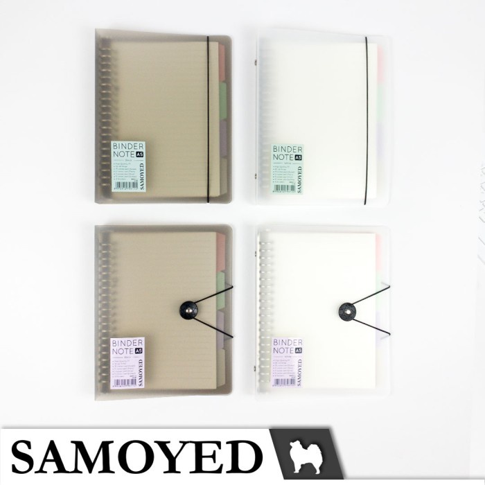 

Binder Note / Loose Leaf Binder A5 - 20 Ring Samoyed BNNT-11 - LI Black
