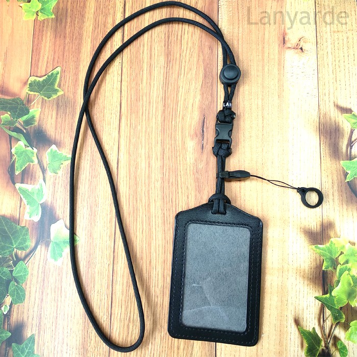 

BW76 (4256) Lanyard Mini Buckle Name Tag ID Card Holder Tali Leher kartu