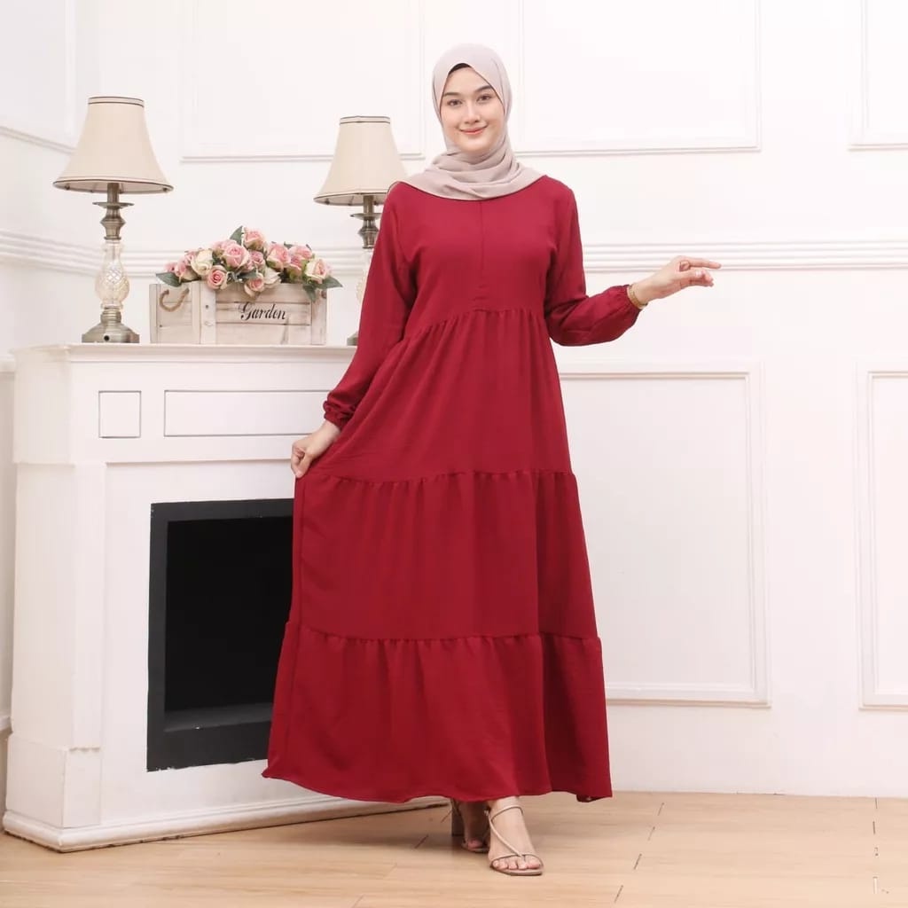 GAMIS SUSUN REMPEL ||| PREMIUM JUMBO TERBARU DAN TERLARIS