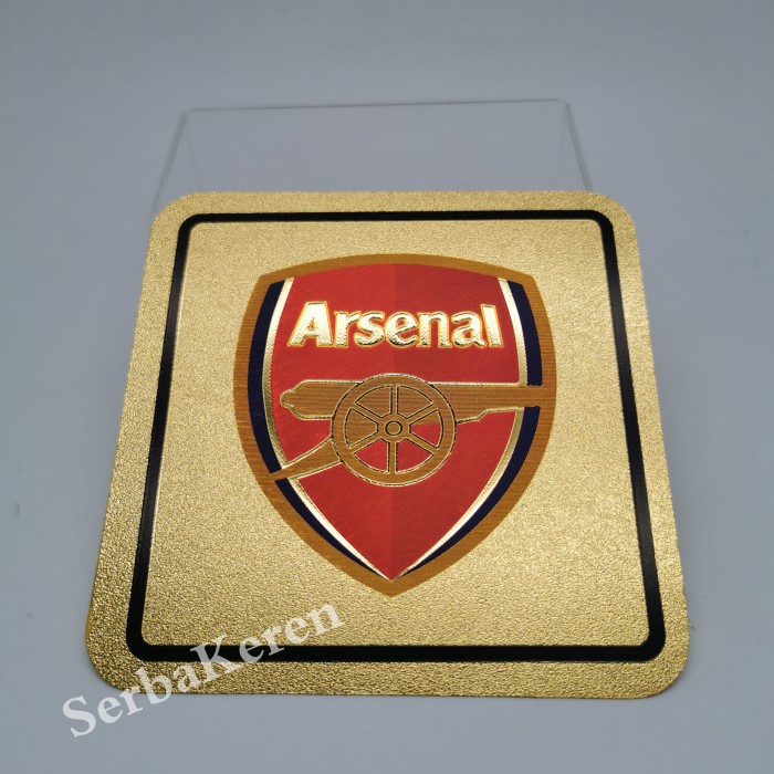 

Stiker sticker club Arsenal Sepak bola import Gold