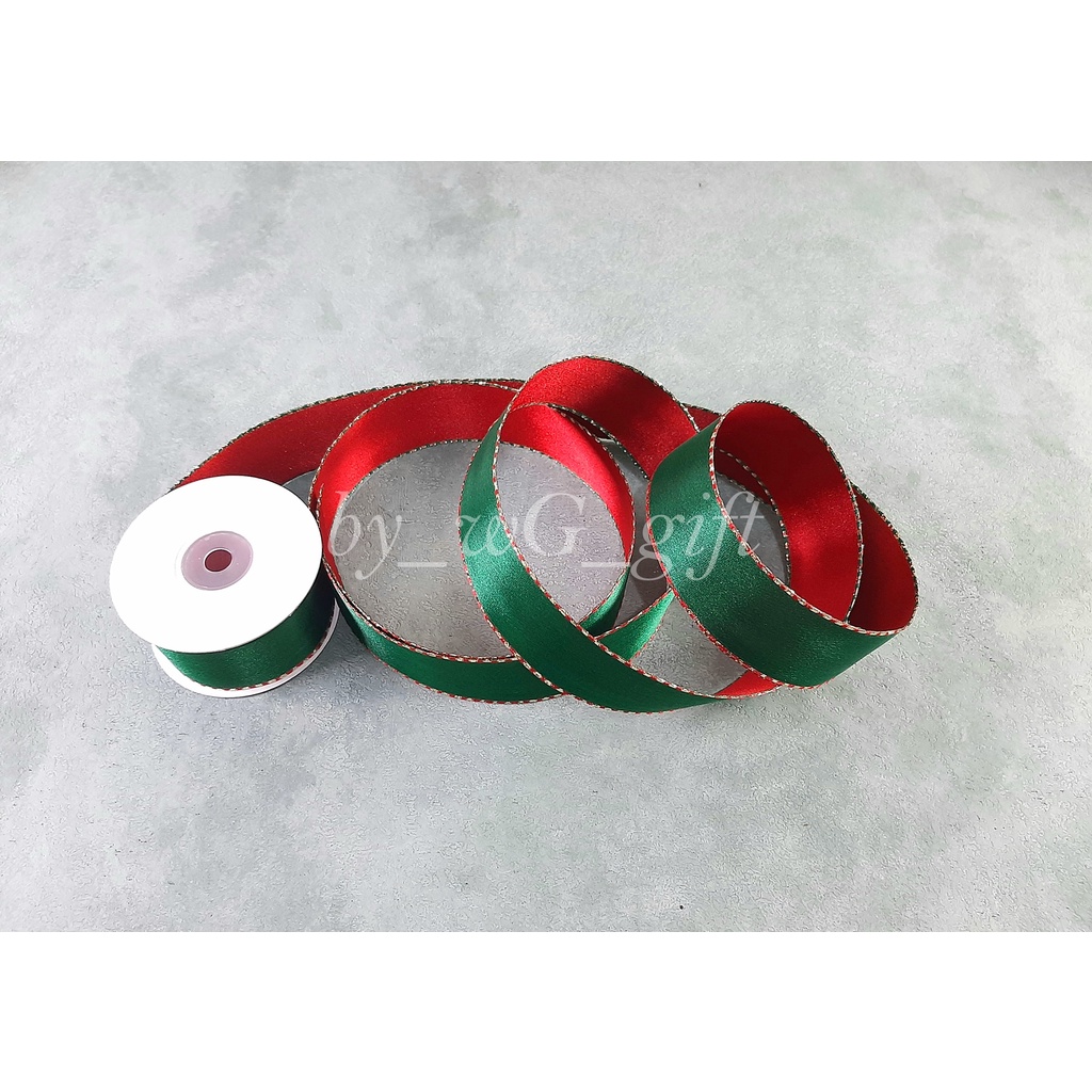 

Pita Merah Hijau; Lebar 3.8cm; Panjang 10 Yard