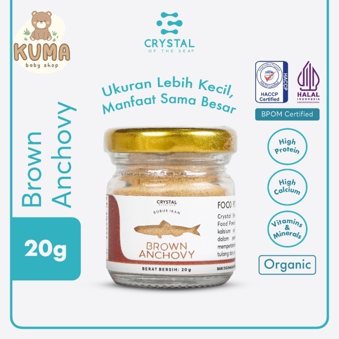 

Crystal of the Sea Brown Anchovy Food Powder 20g / Bubuk Teri Jengki