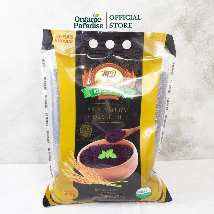 

Beras MD Organic Hitam Pecah Kulit 2 Kg / Organic Black Rice 2 Kg