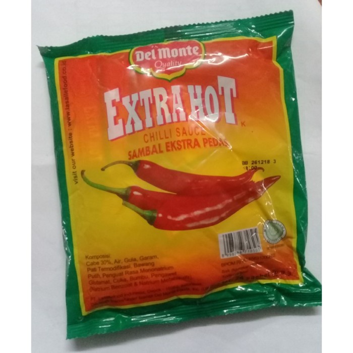 

Delmonte saus sambal dan tomat1 pak (24 sachet)