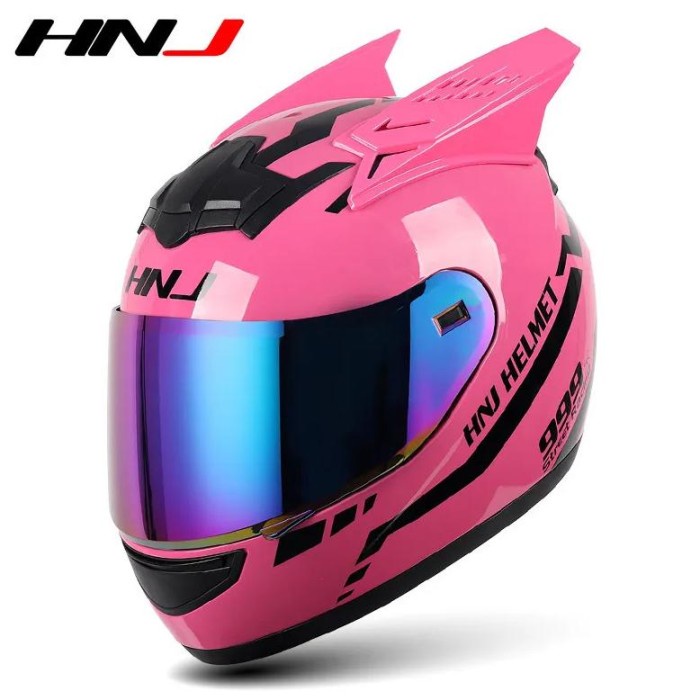 Promo 2 gifts HNJ Full Face Motorcycle Helmet Women Moto Helmet Moto E