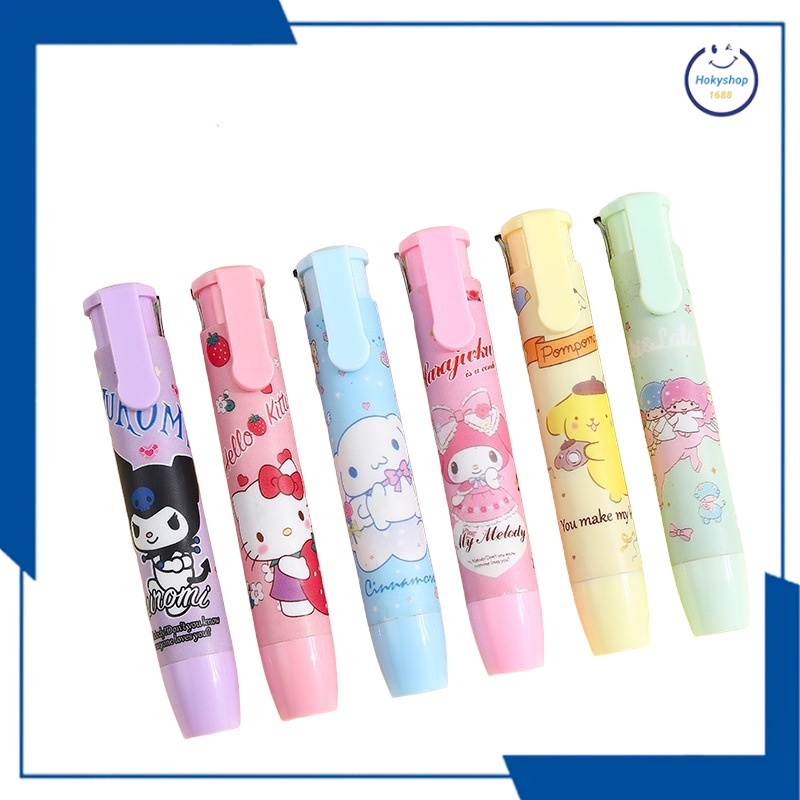 

HKS PENGHAPUS PENSIL MEKANIK MOTIF KARAKTER KARTUN SANRIO DAN PEMANDANGAN AESTHETIC LUCU / MECHANIC ERASER FOR PENCIL SANRIO AND SCENERY EDITION LG