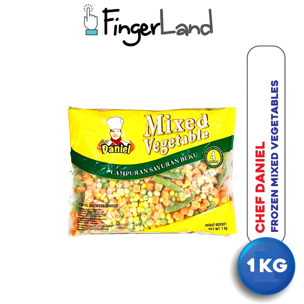 

CHEF DANIEL Frozen Mixed Vegetable 1 Kg Campuran Sayuran Beku