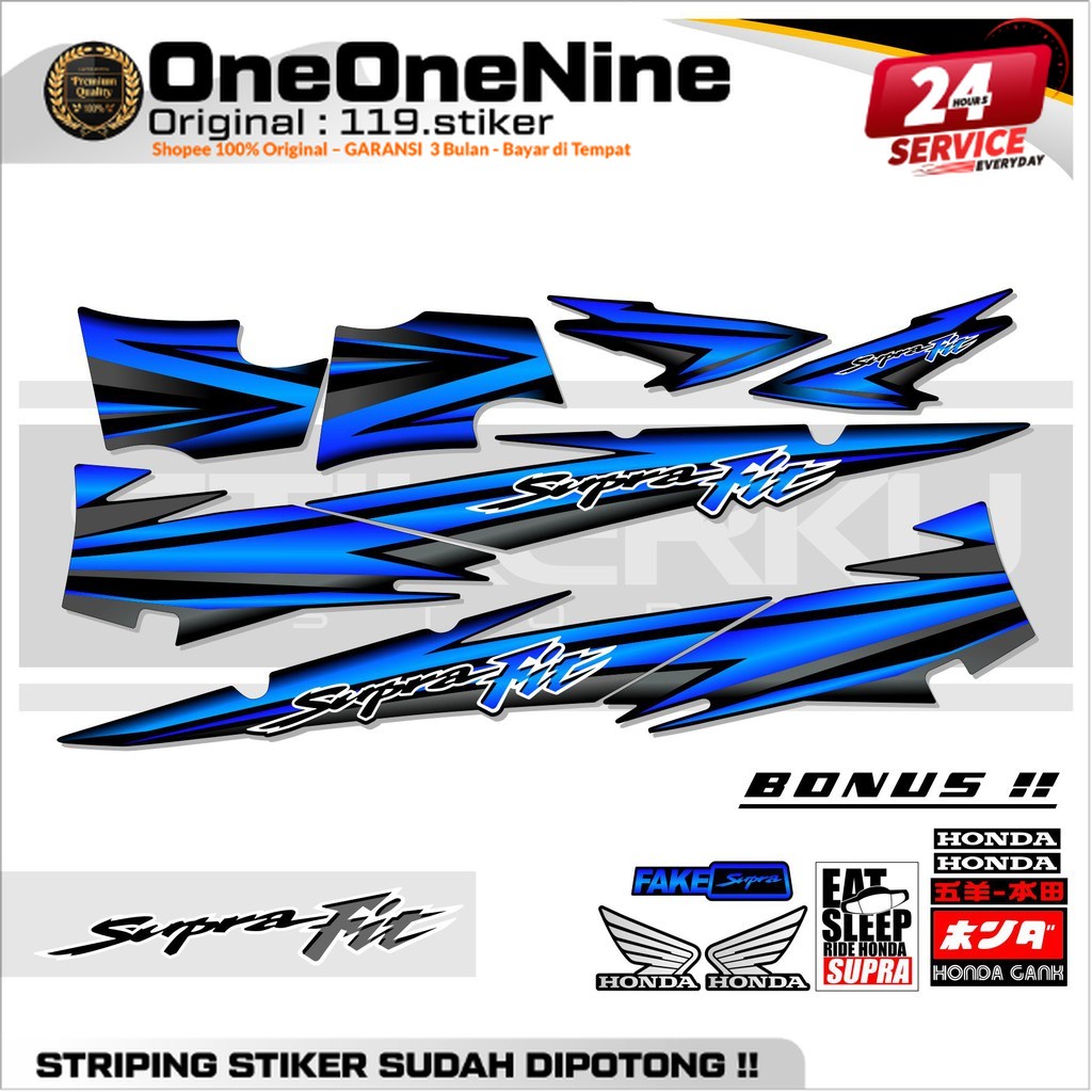 STRIPING SUPRA FIT LAMA / OLD / STIKER SUPRA FIT/ STICKER SUPRA FIT LAMA / LIST SUPRA FIT