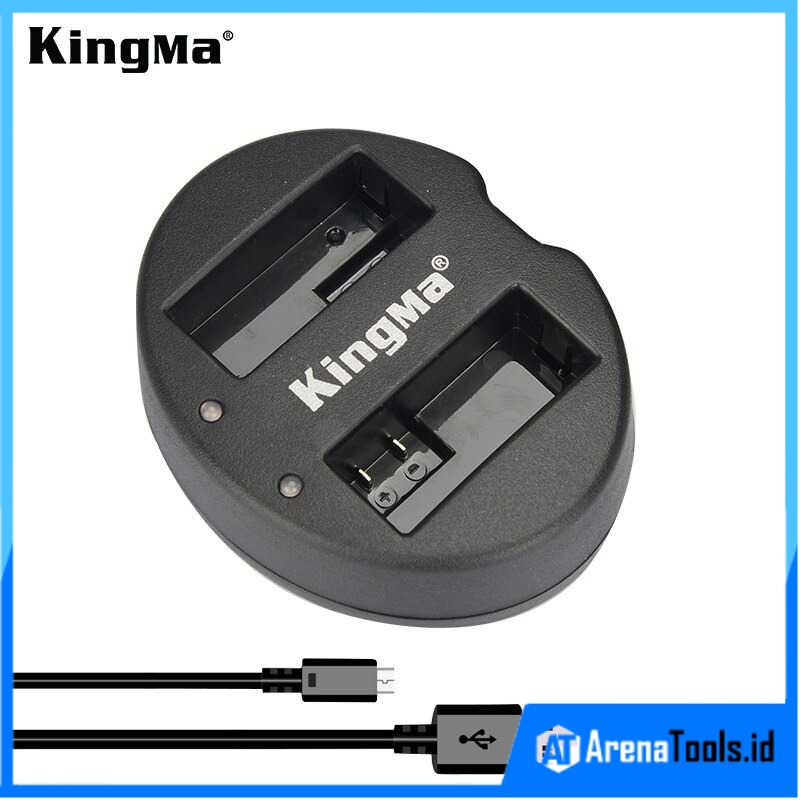 KingMa Charger Baterai 2 Slot Canon 550D 600D 650D Rebel T2i - BM015-LPE8