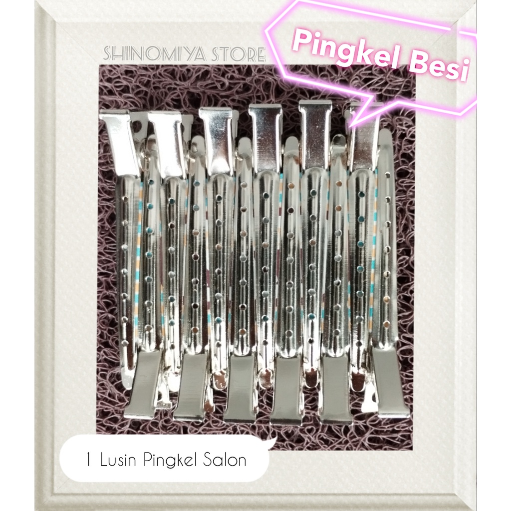 (1 LUSIN ) PINGKEL BESI / KEP SALON BESI / JEPITAN RAMBUT / KEP / KEP BEBEK