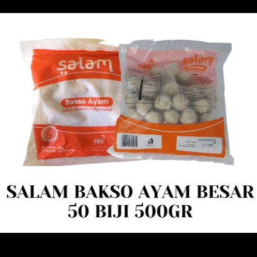 

SALAM Bakso Ayam isi 50 Bj 500 Gr