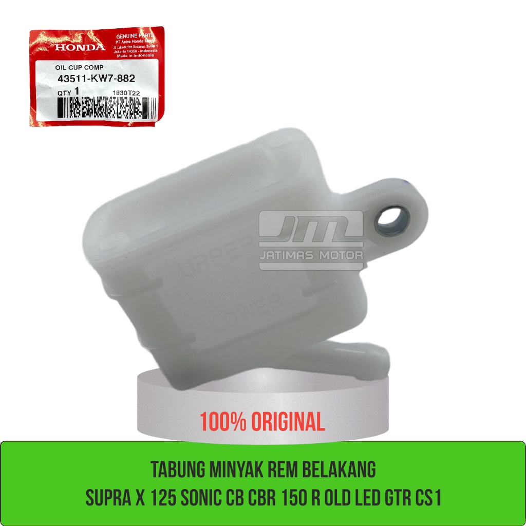Oil cup comp tabung minyak rem belakang supra x 125 sonic CB CBR 150 R old led GTR CS1 43511-KW7-882