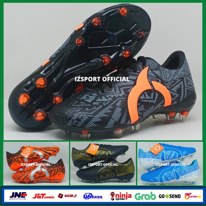 Terlaris ✨ -Sepatu Sepakbola Sepak Bola Ortus Ortuseight Ori Original Murah Keren - Hitam, 39