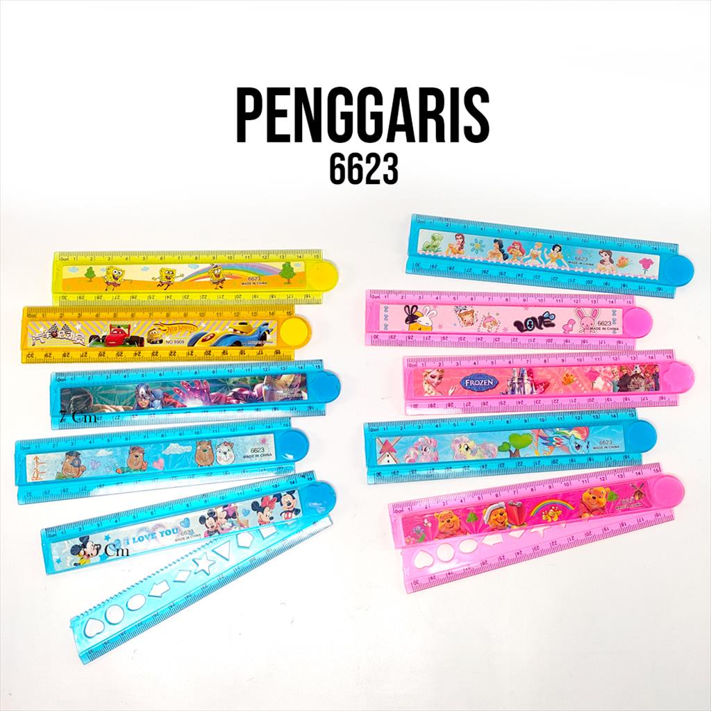 

[ES.JKT]Penggaris / penggaris 30cm /penggaris (LIPAT) fancy / penggaris karakter