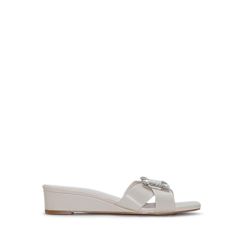 Payless Chrissie Womens Barly Wedges - Off White_04