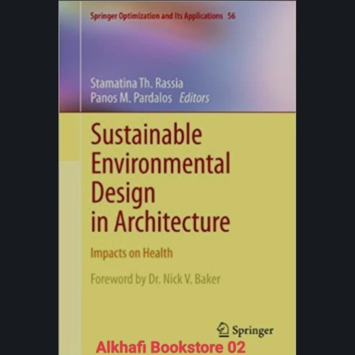 Buku Sustainable Environmental Design in Architecture