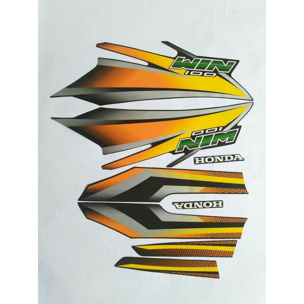 stiker motor honda win 100 2004