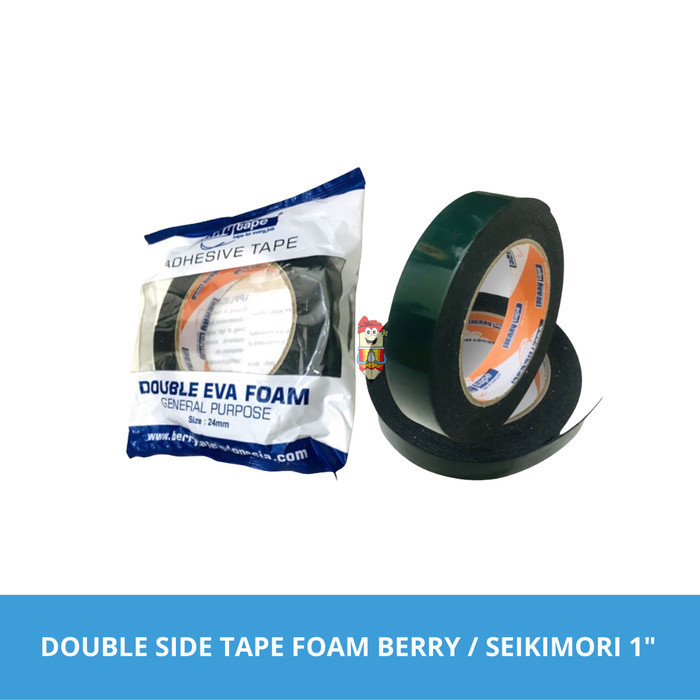 

Double Side Tape Foam Busa Berry 1" Inch 24 mm x 5 m