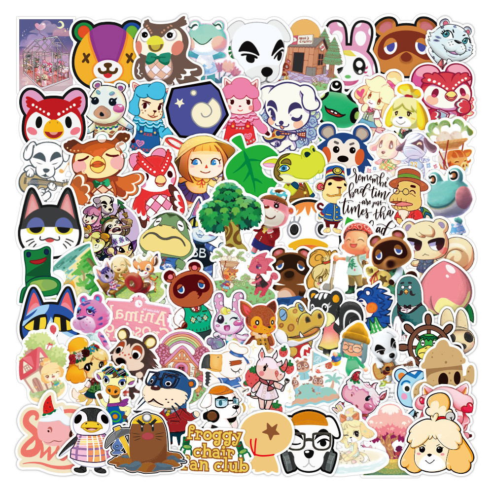 

10/30/50/100pcs Classic Game Animal Crossing: New Horizons Stickers Cute Cartoon Graffiti Sticker Decals for Suitcase Diary Bike