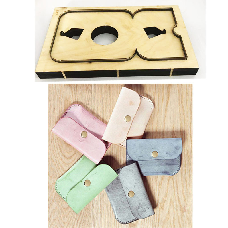 

Japan Steel Blade Rule Die Cut Steel Punch Coin Bag Cutting Mold Wood Dies for Leather Cutter for Leather Crafts 110x80mm