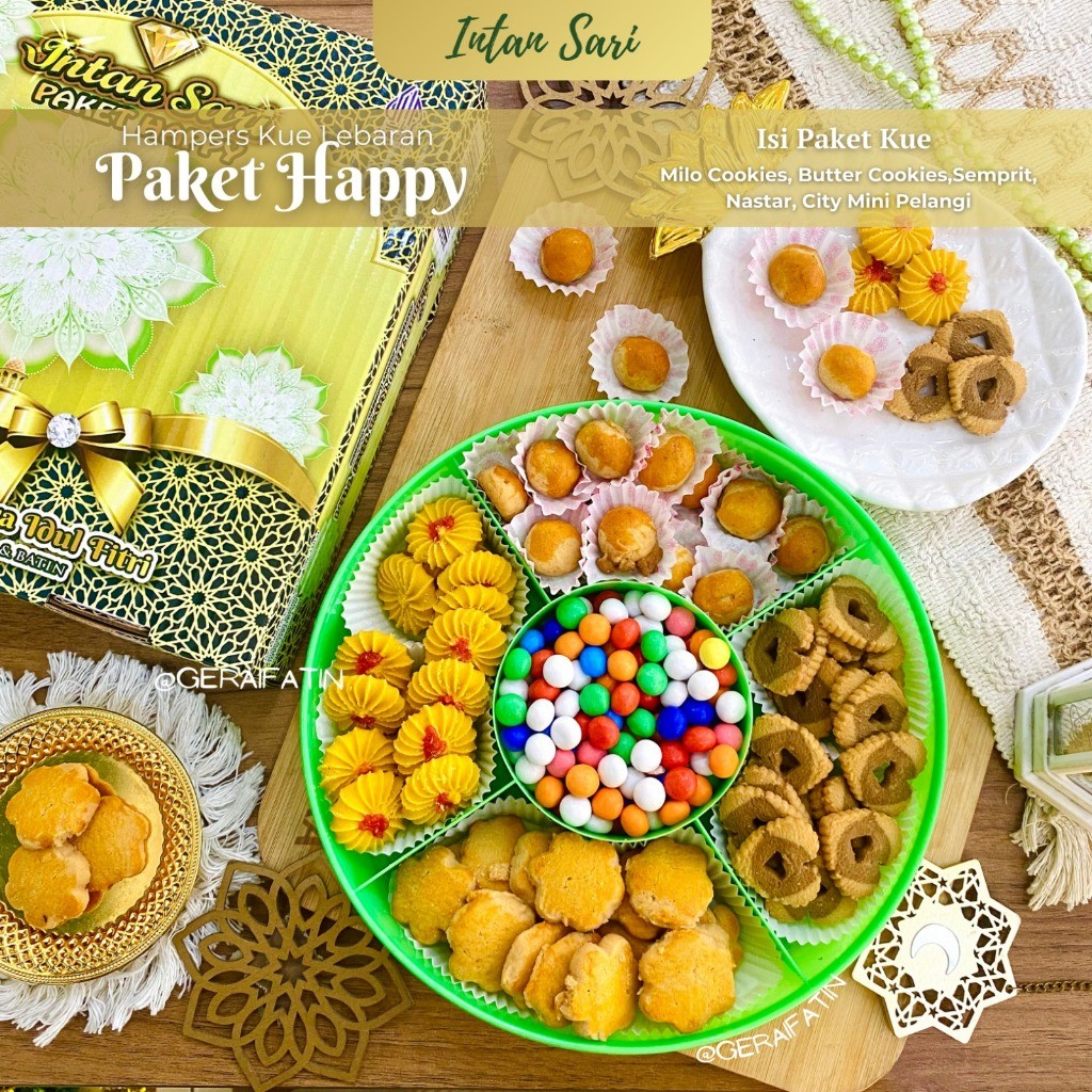 

KUE KERING LEBARAN 2025 INTAN SARI PAKET HAPPY / HAMPERS HARI RAYA LEBARAN