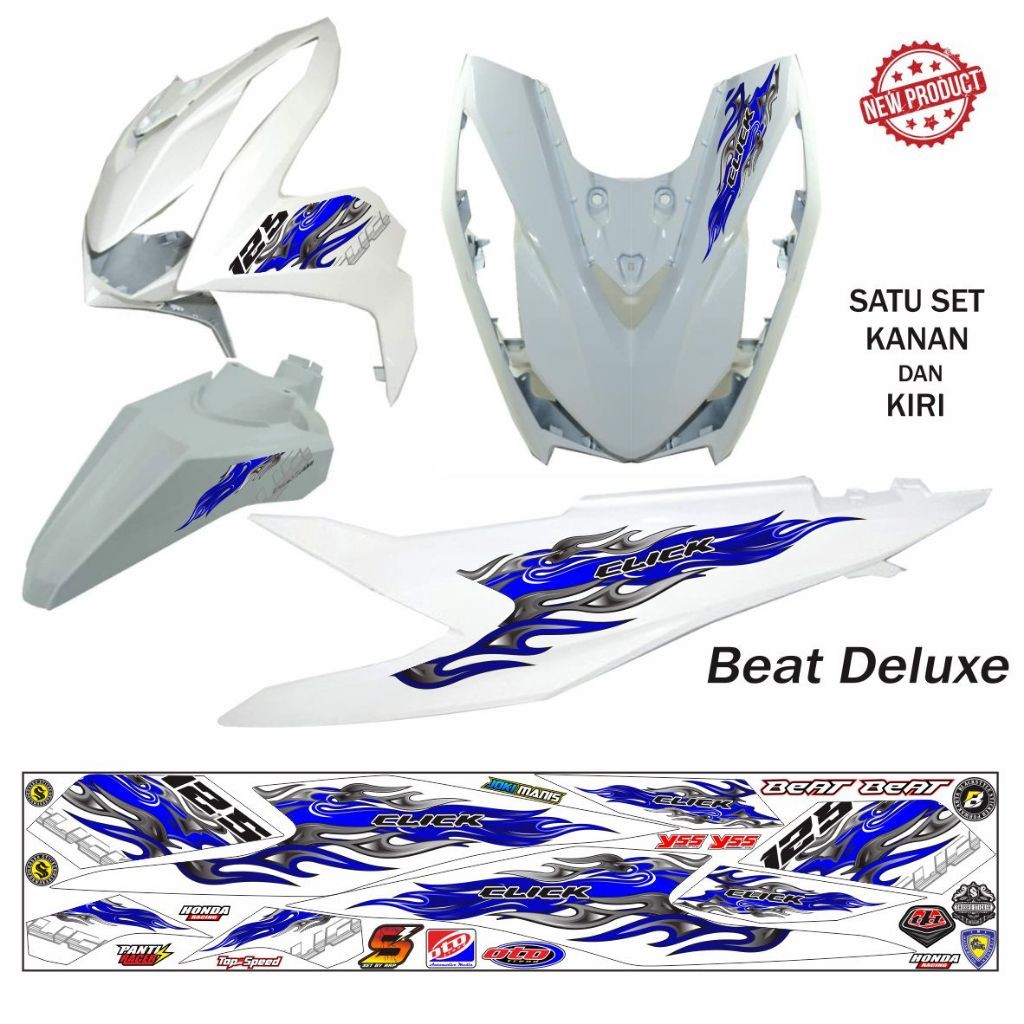 STRIPING VARIASI MOTOR BEAT DELUXE STIKER SIKER PALING KEREN