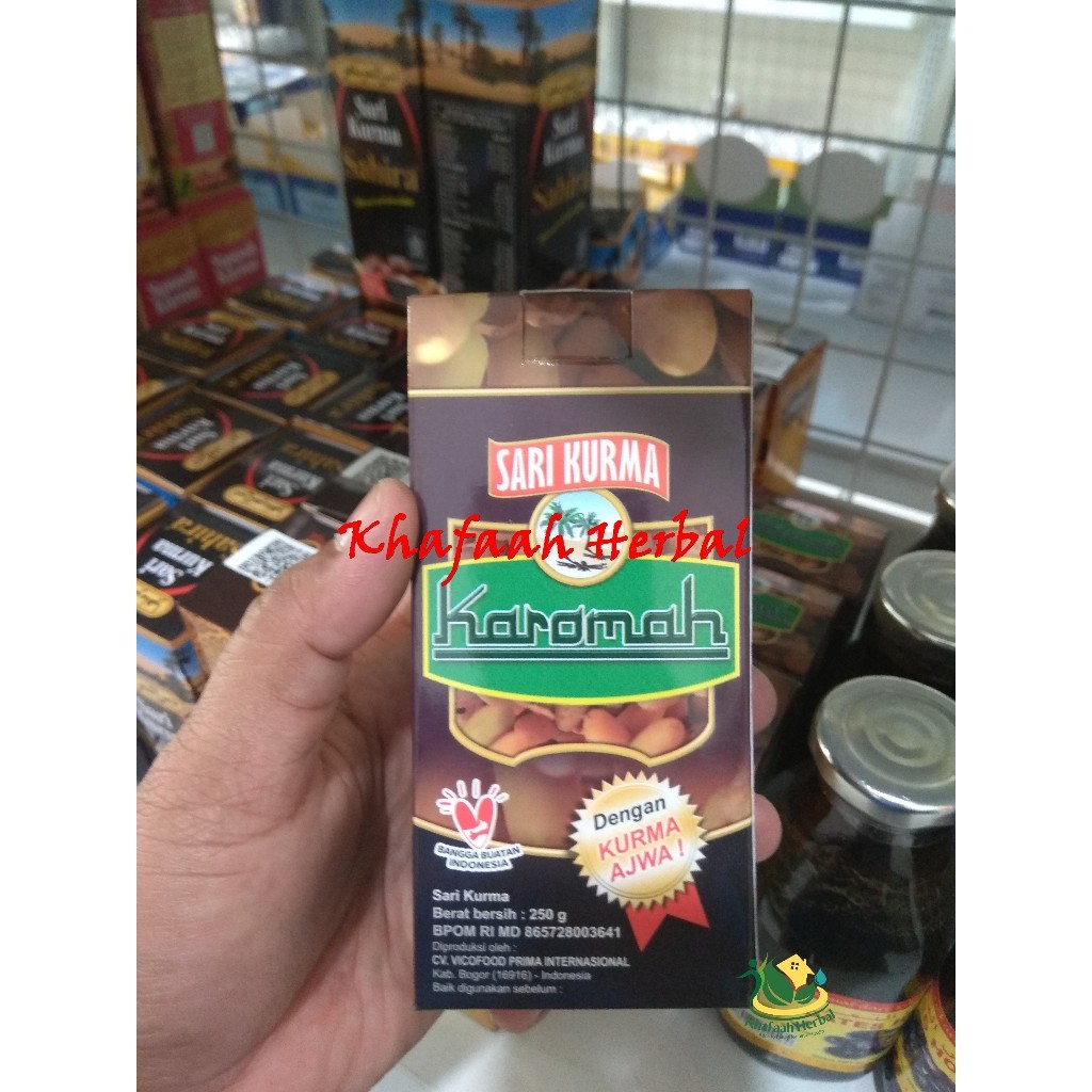 

Sari Kurma Karomah Plus Kurma Ajwa 250gr