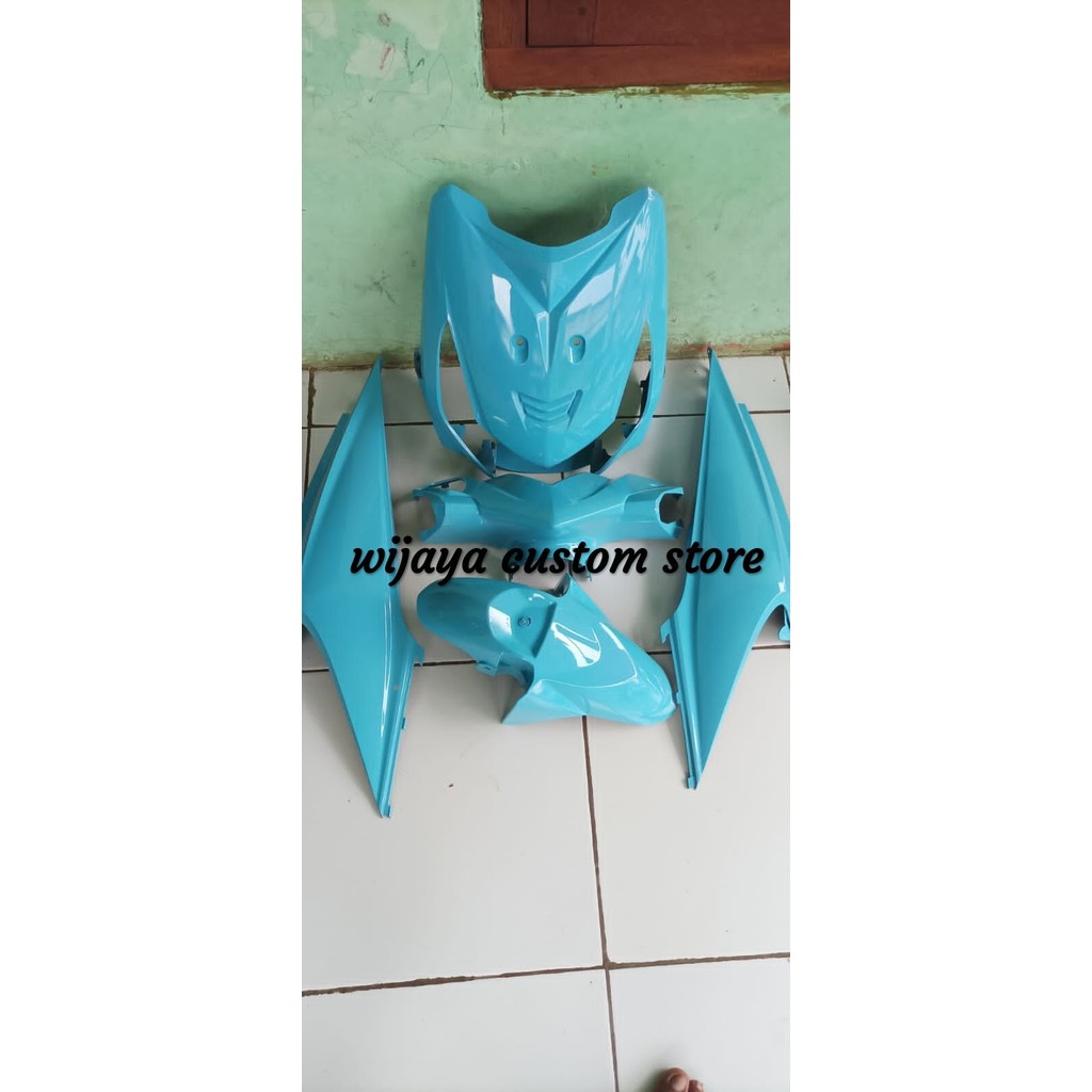 Body Halus Beat Karbu Full Set  custom warna biru tosca