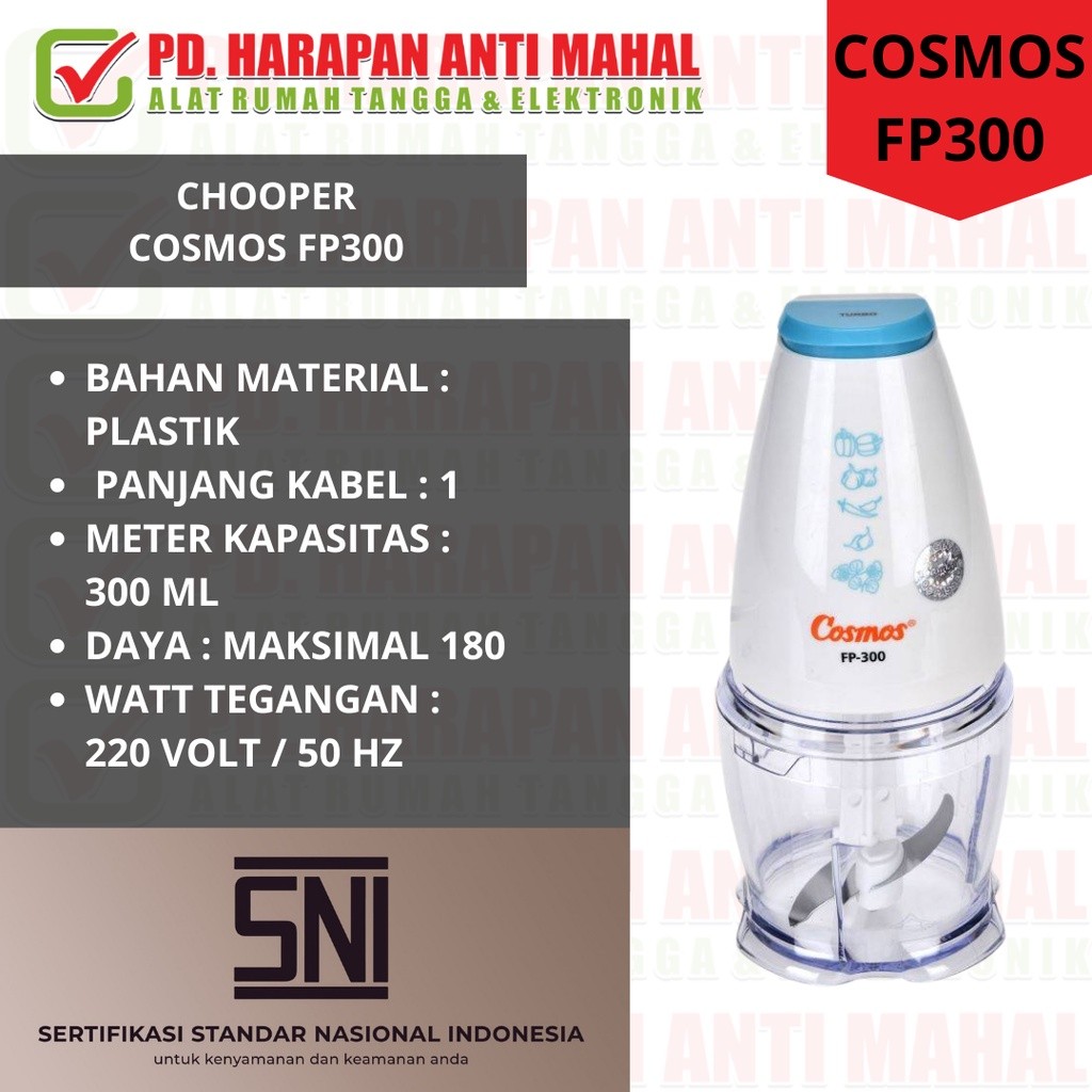CHOOPER COSMOS FP300/ PENGHALUS MAKANANAN COSMOS FP300/FOOD PROCESSORS COSMOS FP300/ CHOOPER MINI CO