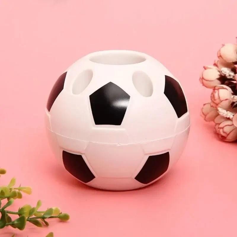 

Soccer Shape Tool Supplies Pen Pencil Holder Football Shape Toothbrush Holder Desktop Rack Table Home Decoration Student Gifts