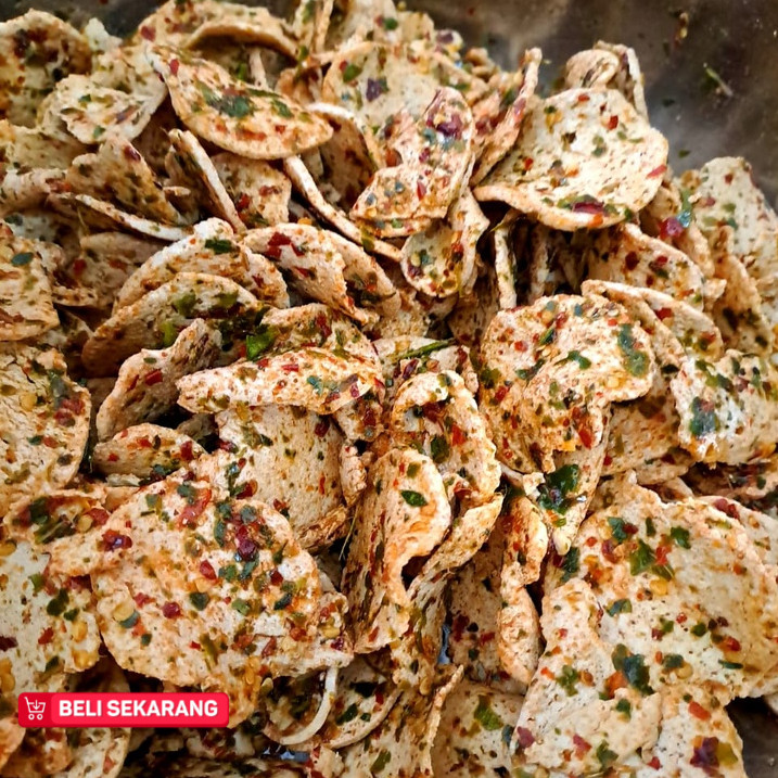 

Basreng Pipih Premium Pedas Daun Jeruk Kari'am Bandung 1Kg