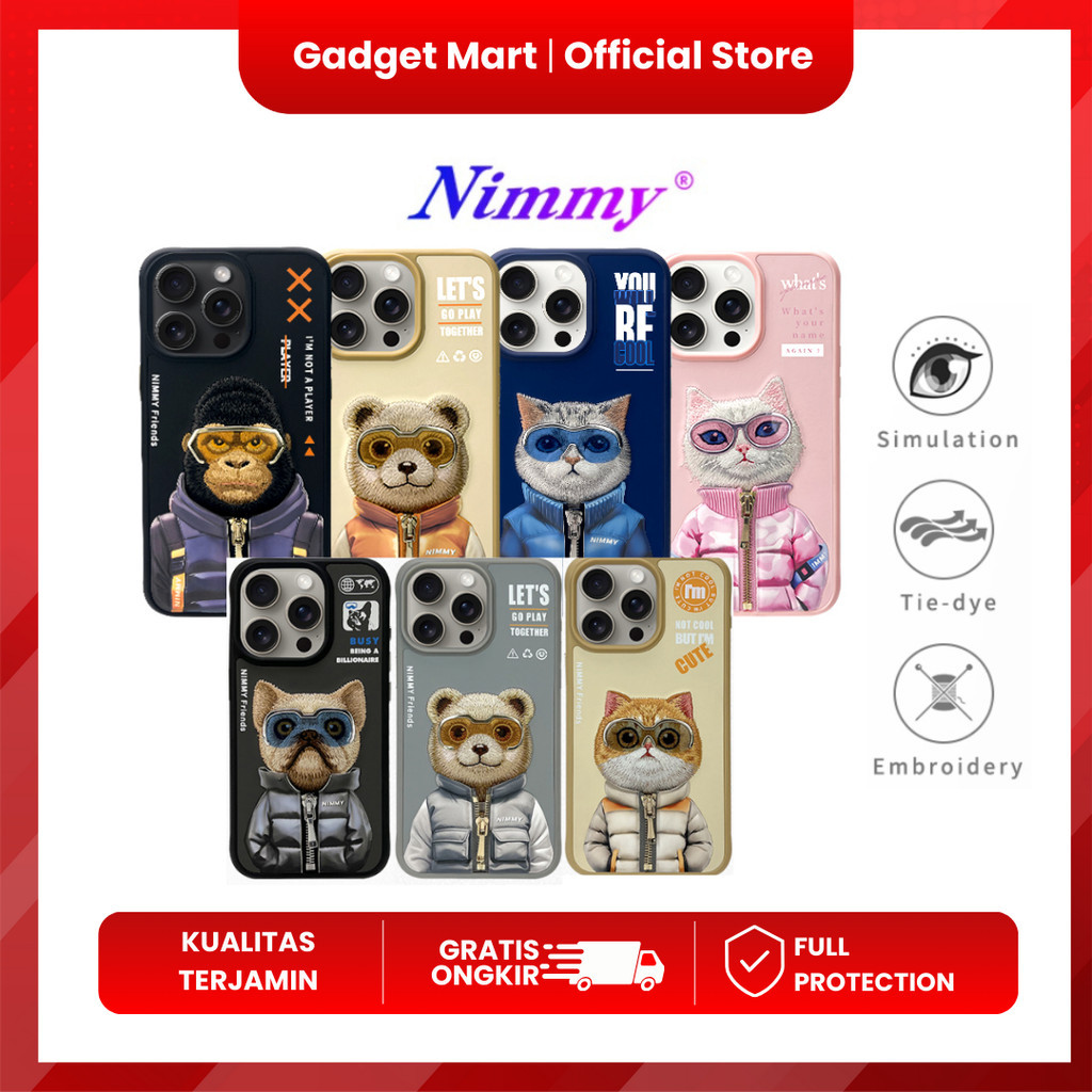Case Iphone Apple 13/14/15/PRO/PROMAX Nimmy Glasses Cool Series