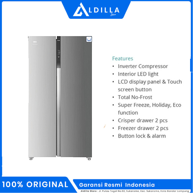 Home Refrigerator GEA G2D-623 INOX/Kulkas Gea G2D 623 Inox