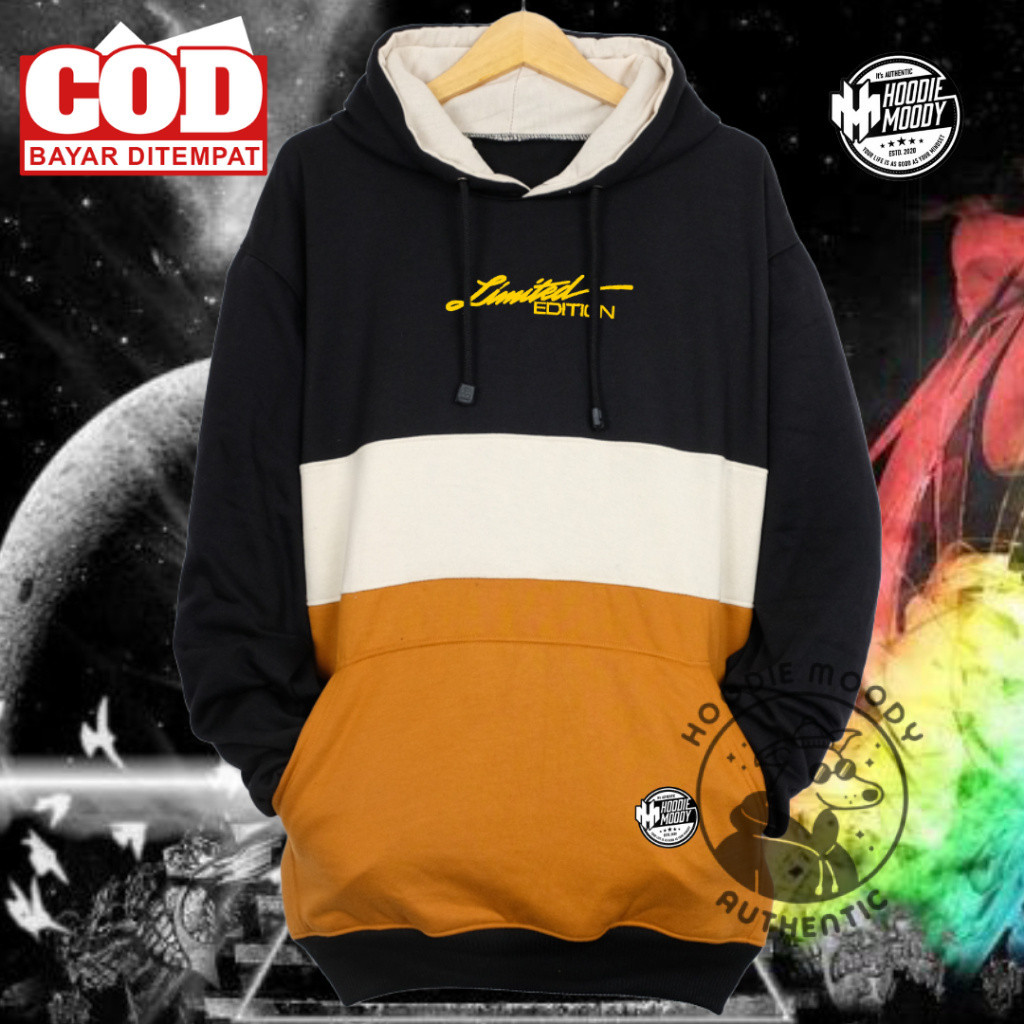 HOODIE.MOODY Sweater Hoodie pria wanita limited edition cowok cewek suiter keren bahan katun tebal f