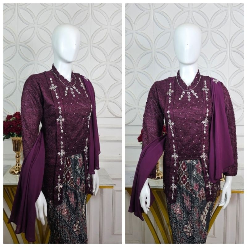 Kutu baru hijab Selendang / kutu baru brukat / baju pesta modern