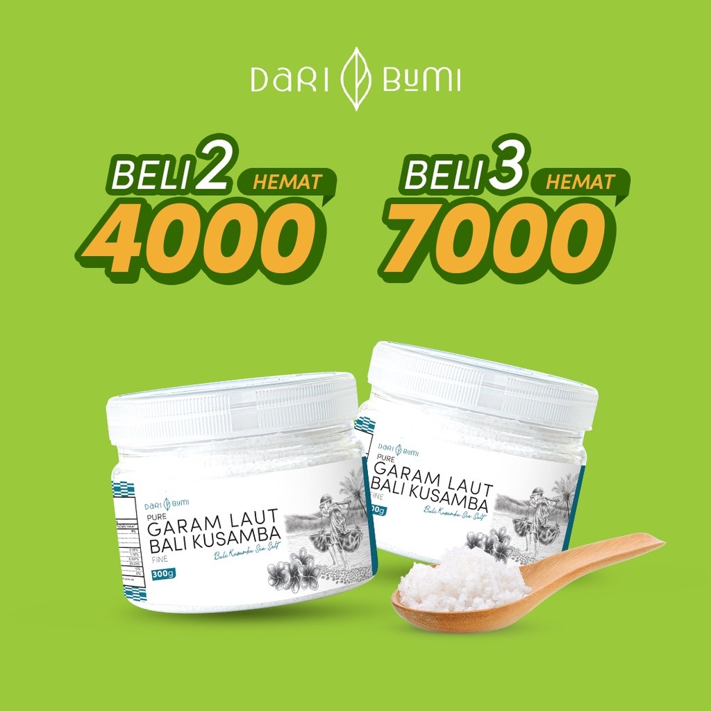 

Garam Laut Bali Kusamba Dari Bumi Sea Salt Organik Original