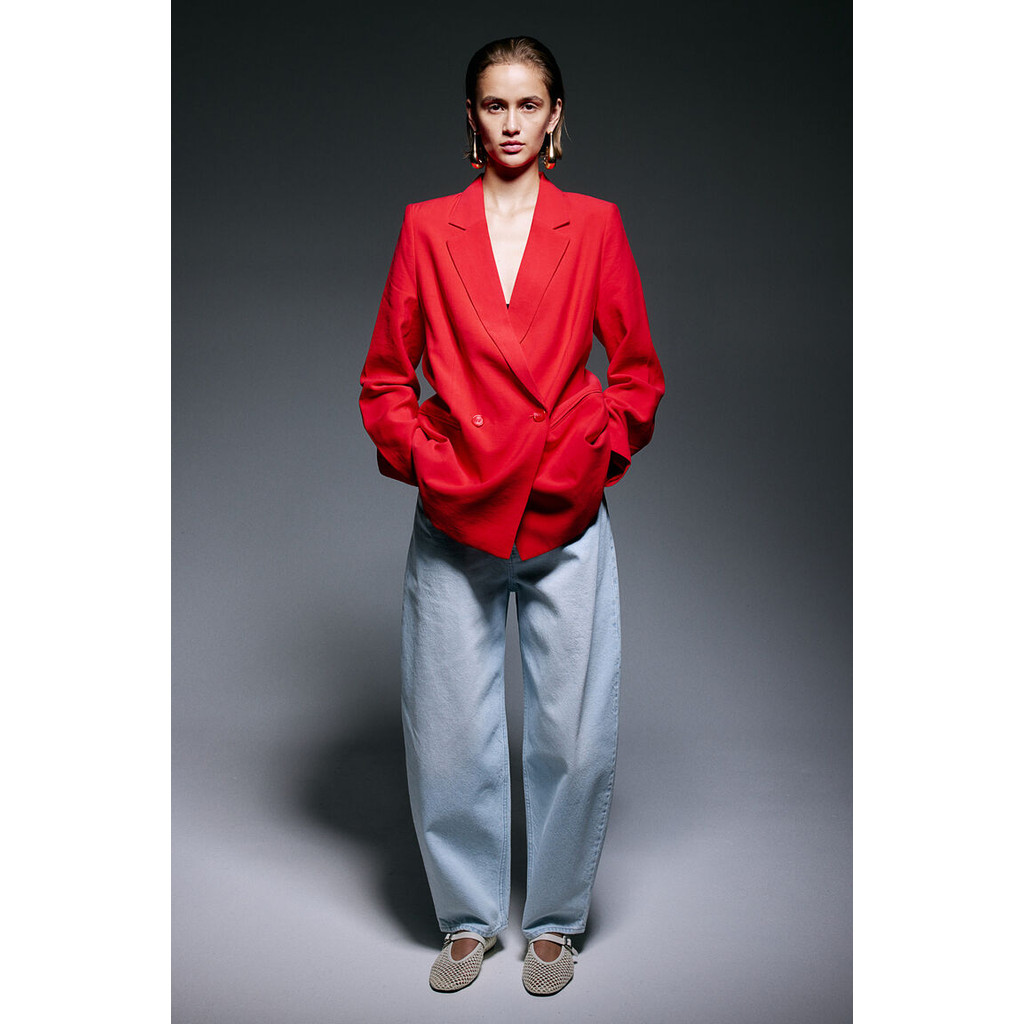 H&M Wanita Double-Breasted Blazer