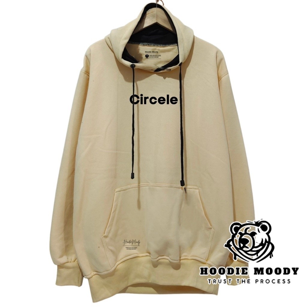 hoodiemoody sweater pria distro hoodie laki laki cream circle sweater hoodie cowok suiter pria distr