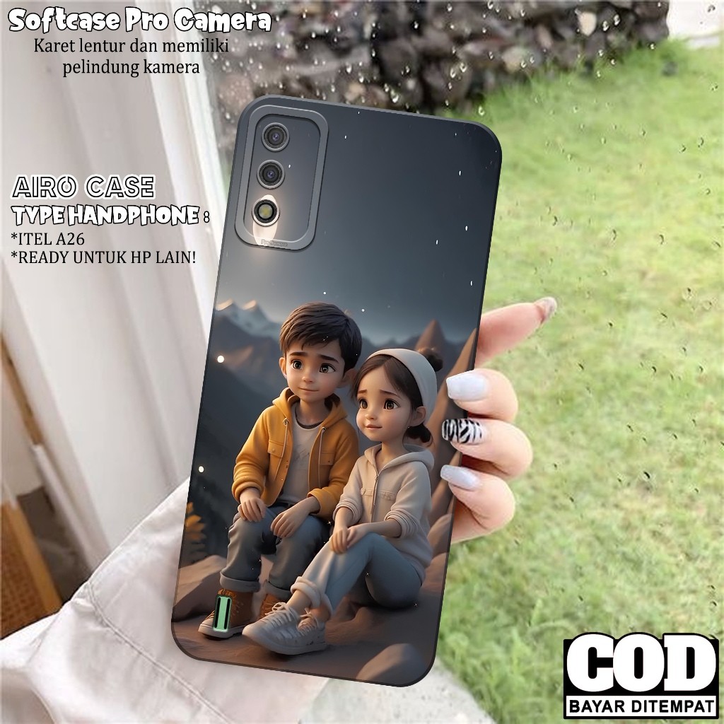 Case ITEL A26 - Softcase ITEL A26 - Fashion Case KARTUN - Casing ITEL A26 - Softcase Pro Camera - Tp