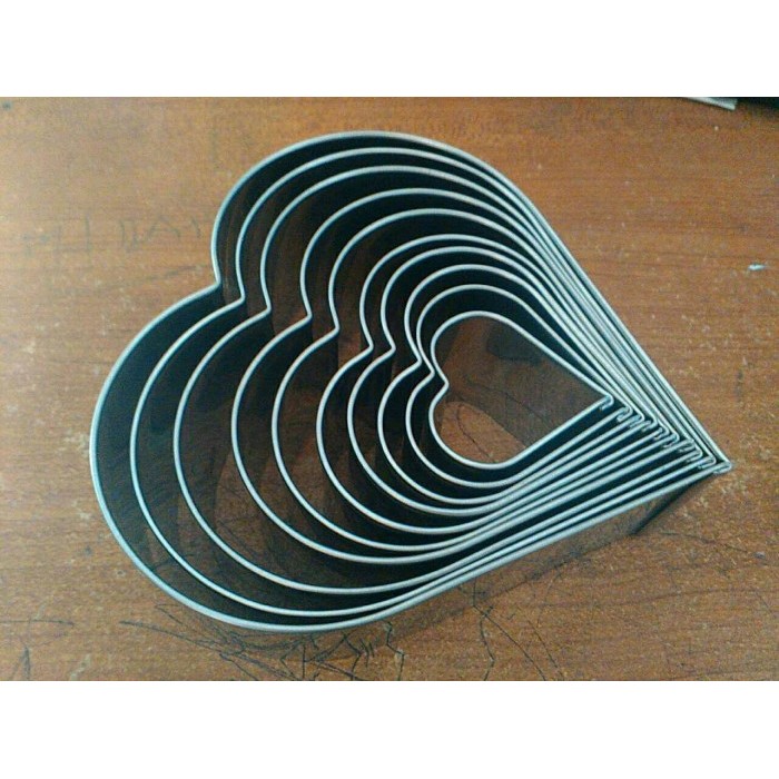 Love Cutter Set/Ring Cutter Love/Cetakan Kue Kering Love