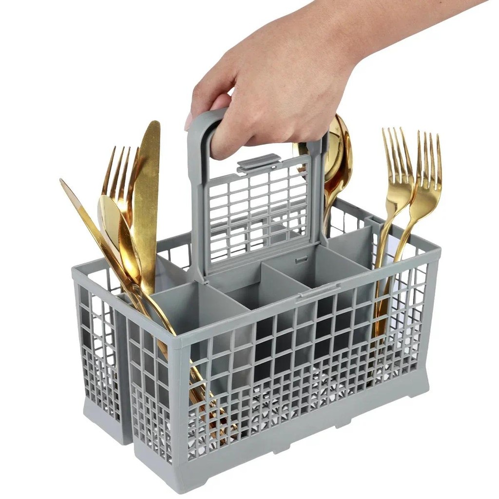 

Universal Dishwasher Cutlery Basket Foldable Kitchen Tableware Drying Organization for Dishwasher Replacement Accessory 1/2Pcs