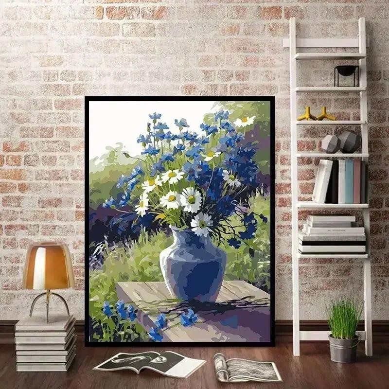 

Tulip DIY Digital Acrylic Flower Painting, Hand-Filled Landscape Painting, Explosion, 23887