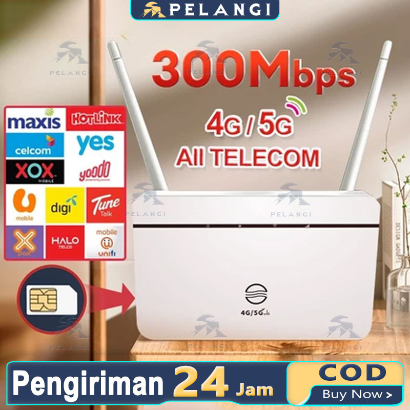 Modem 5G Router wifi Modem Unlimited WiFi SIM Card Router LTE Modem 300mbps Wireless Router WiFi 4G