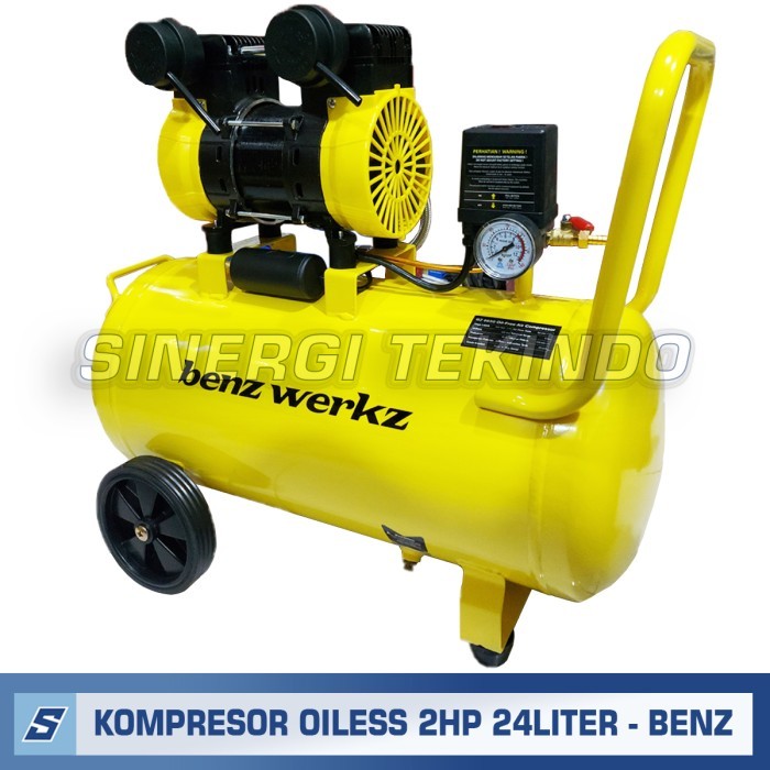 Kompresor Angin Listrik Oiless Silent 2 HP 50 Liter 50L 2PK - BENZ