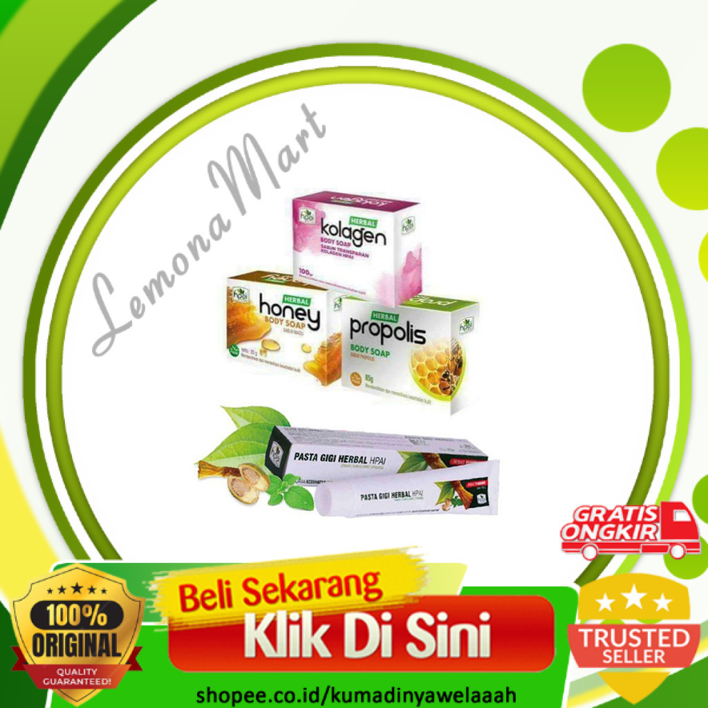 Sabun Kolagen / Propolis / Madu - Original Produk HNI HPAI HK0-Lemonamart