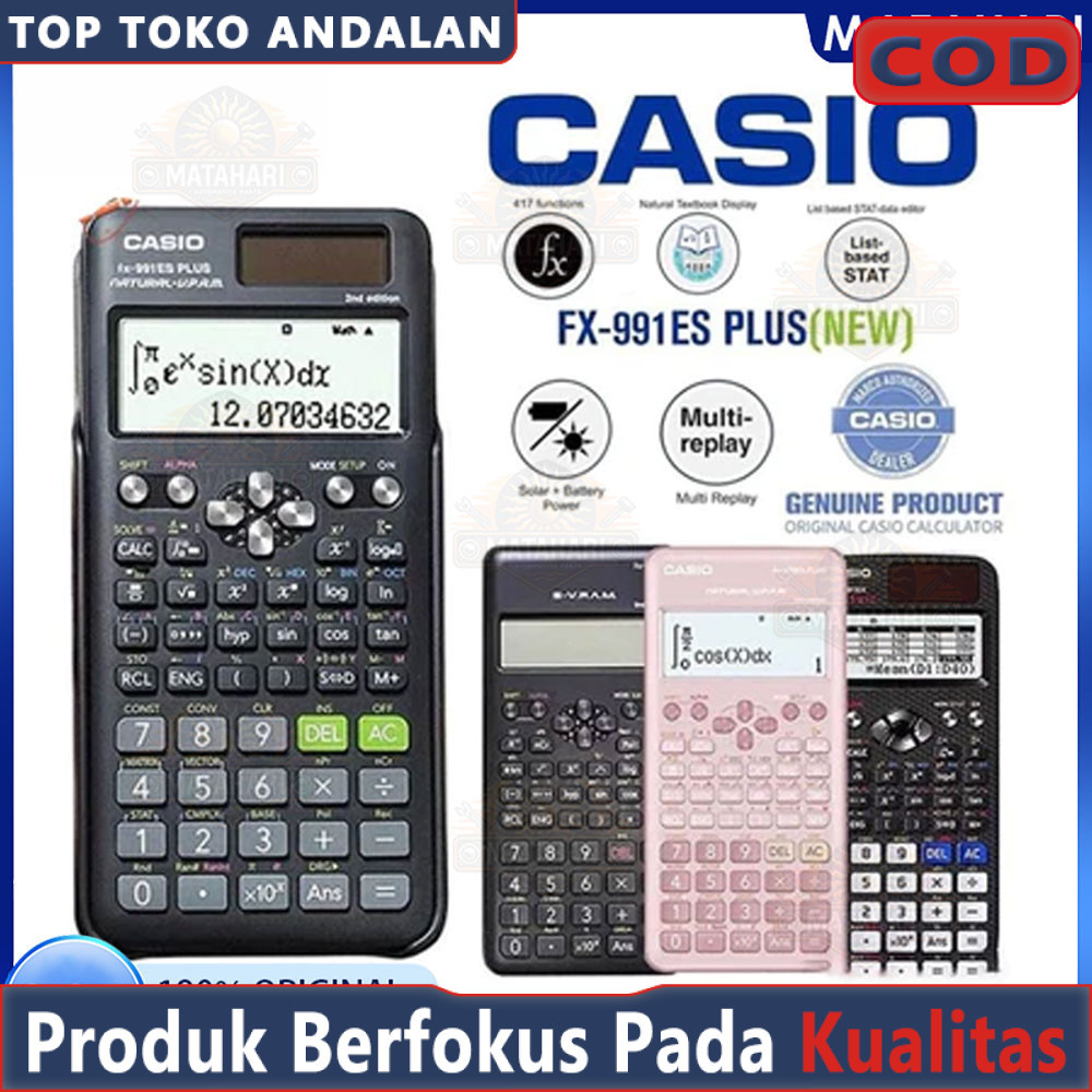 

Kalkulator Scientific Casio ilmiah 991ES-Plus Kalkulator Casio Scientific Calculator Casio Scientific