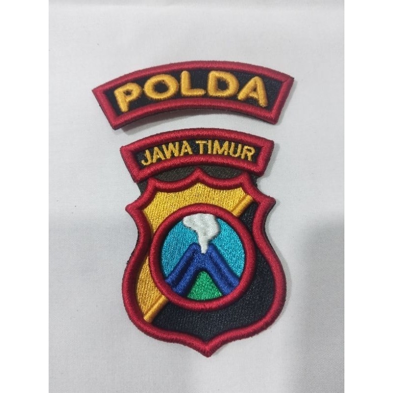 Bordir Bet Polda Jawa Timur /Jatim Bordir Timbul bordir