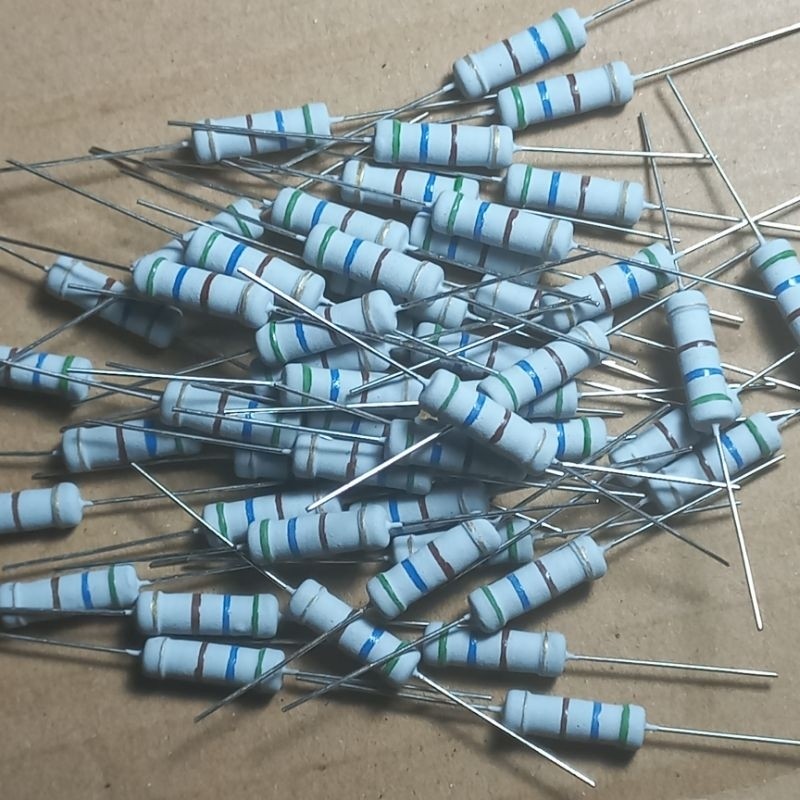 resistor R carbon film 560 560R R 560ohm 2watt 2 w watt WAT 2WAT ohm hijau biru coklat emas Fajar el