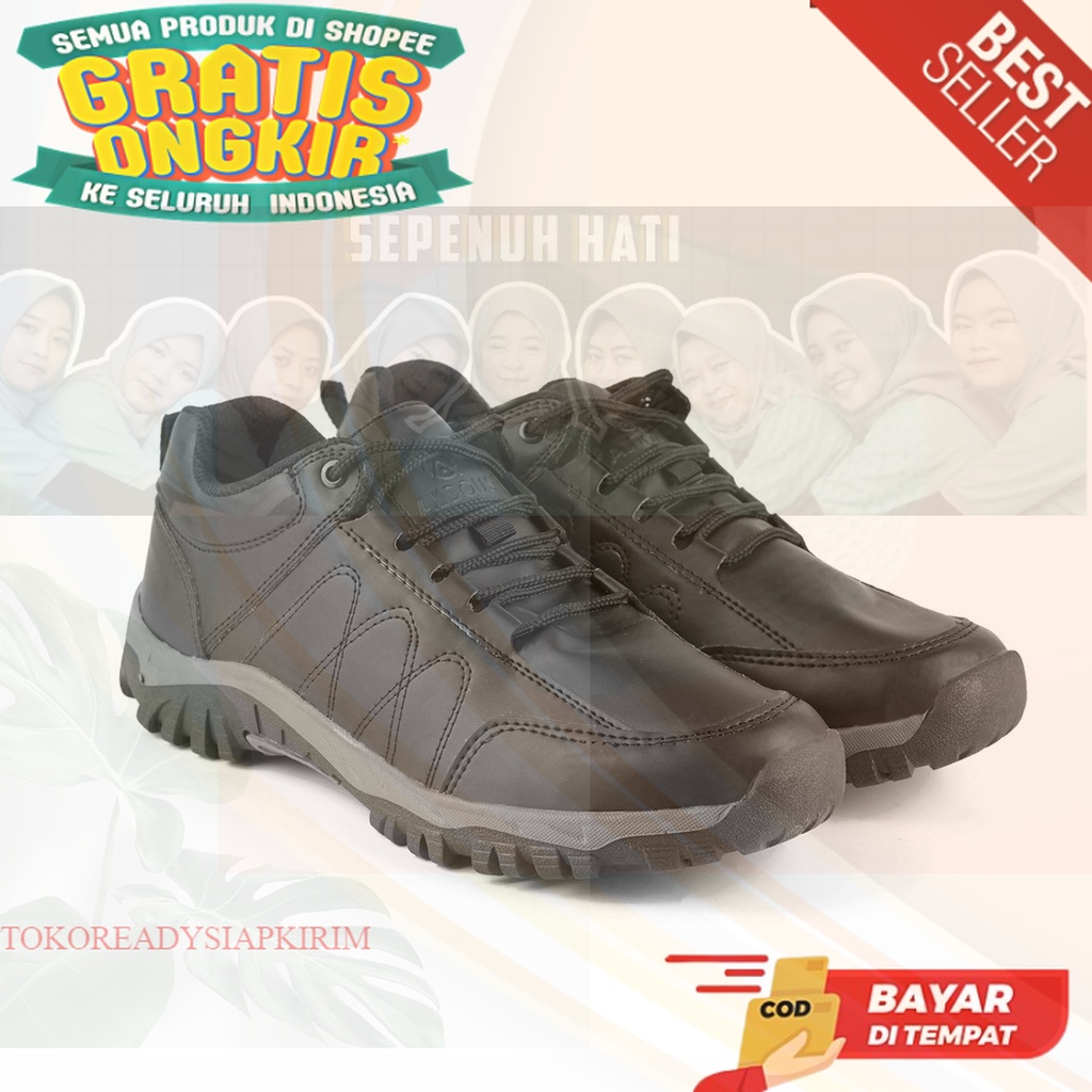 Sepatu Sneakers Pria Outdoor Adventure A04  Import Kasual Kulit Terbaru Impor Kesual Keren Kekinian 