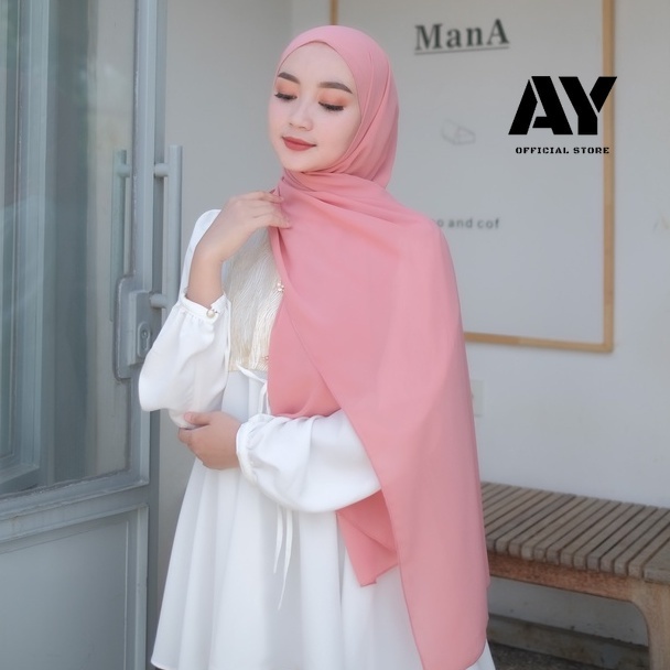 jilbab pashmina ceruty babydoll premium size 180x75 jahit tepi/kerudung pasmina ceruty baby doll pre